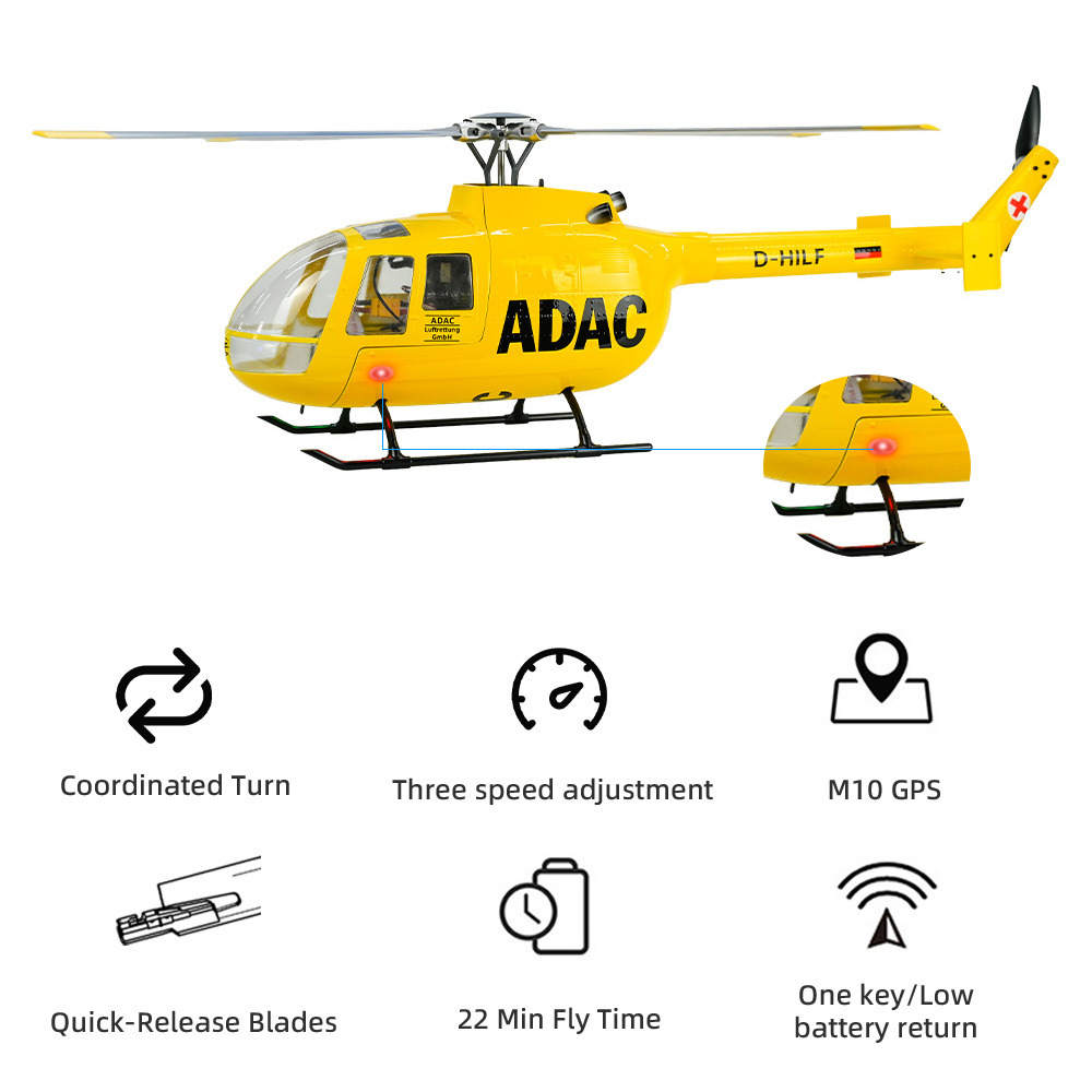 Outdoor Lighting Uk - Helicóptero a escala FLY WING BO105