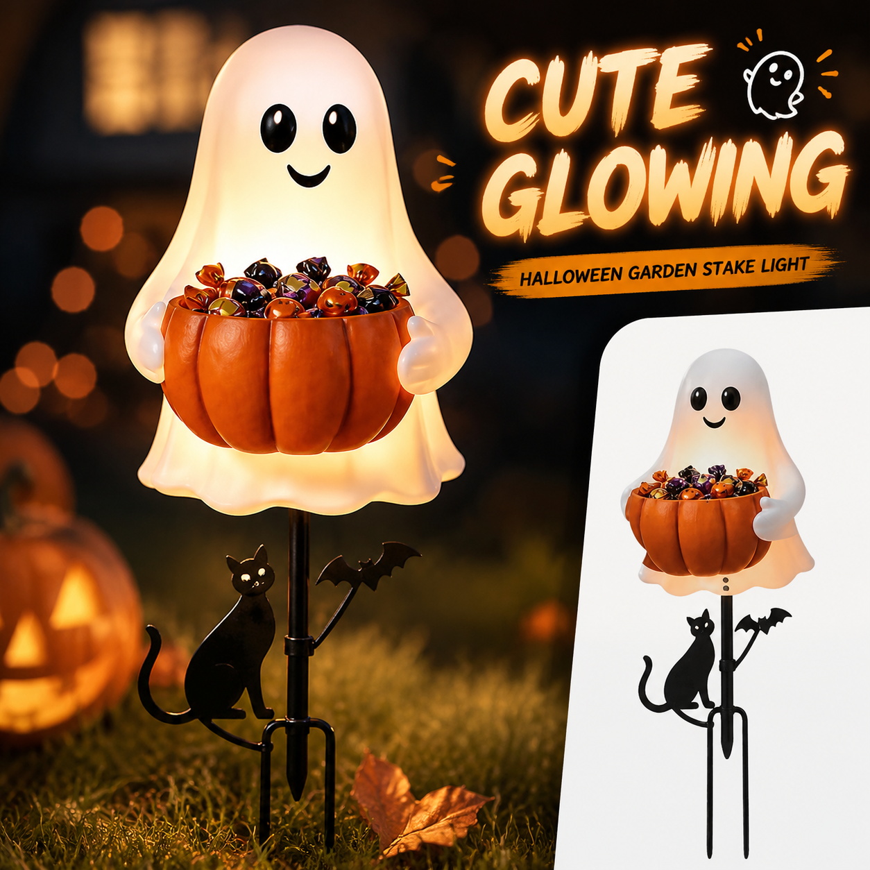 Outdoor Lighting Effects - Porta Dulces con Forma de Fantasma
