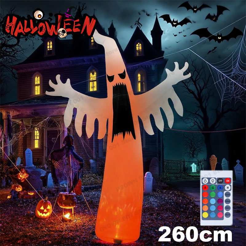Outdoor Lighting Effects - Fantasma aterrador inflable de Halloween con