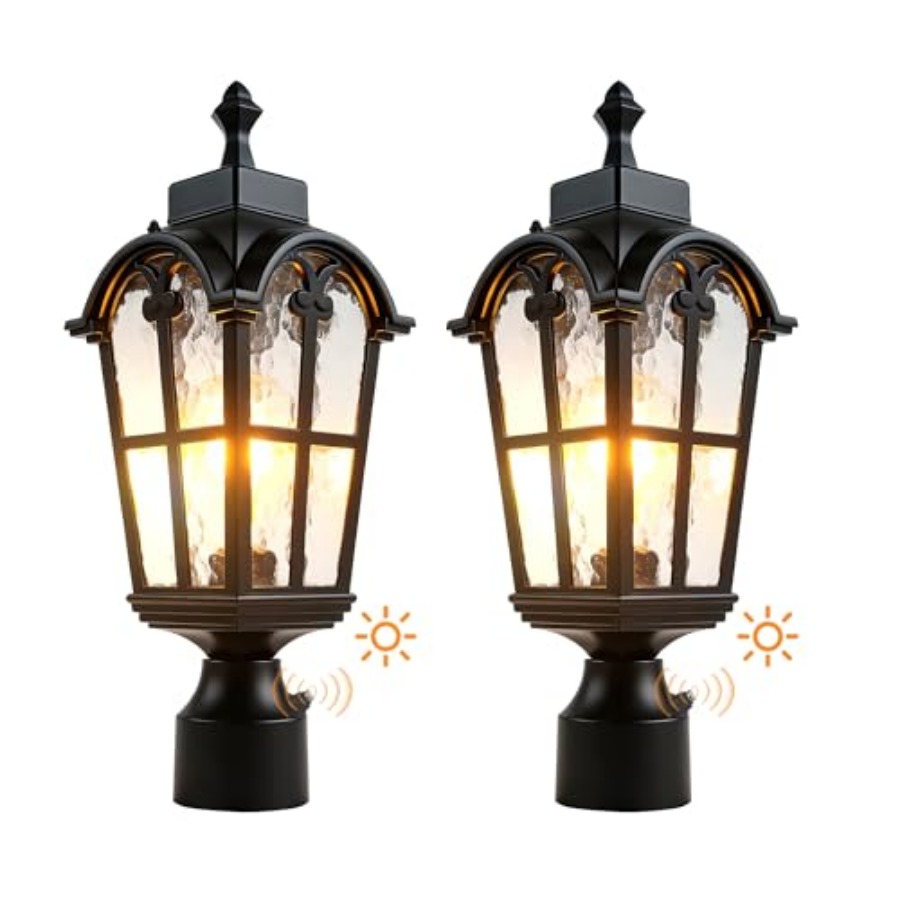 Outdoor Lighting Waterproof - Lámparas de Poste para Exteriores con