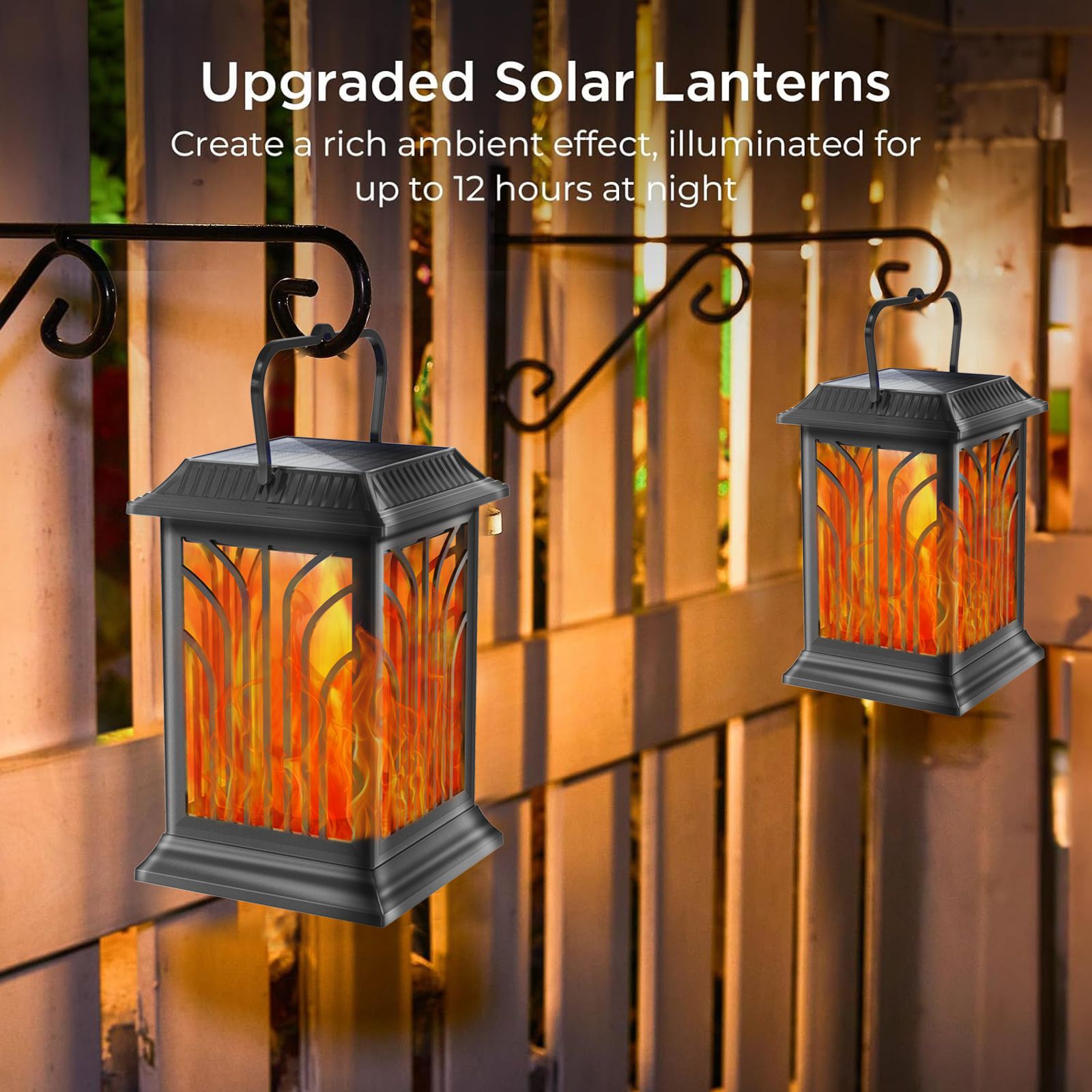 Lámpara solar LED con efecto d - Outdoor Lighting And Landscape reseña y precio