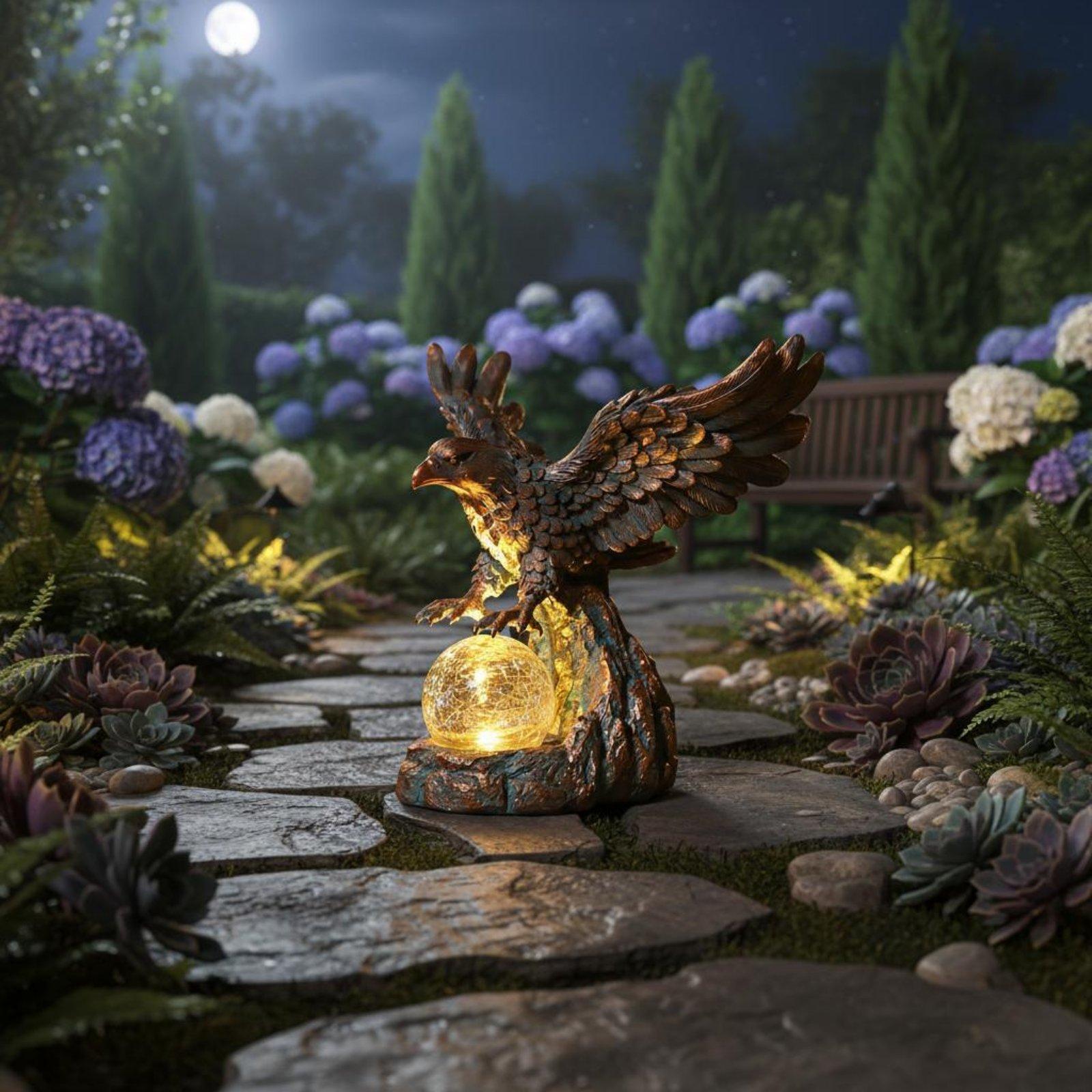Lámpara Solar con Forma de Águ - Outdoor Lighting Pathway reseña y precio