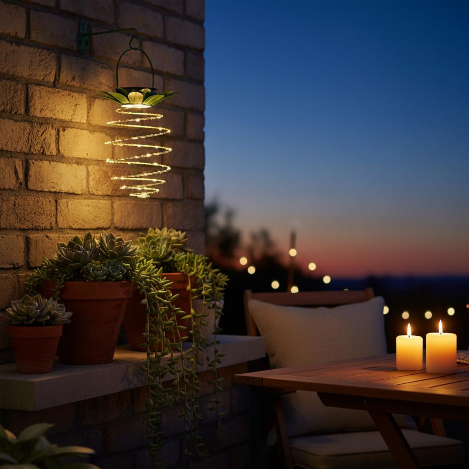 Lámpara solar con forma de piñ - Outdoor Lighting And Landscape reseña y precio