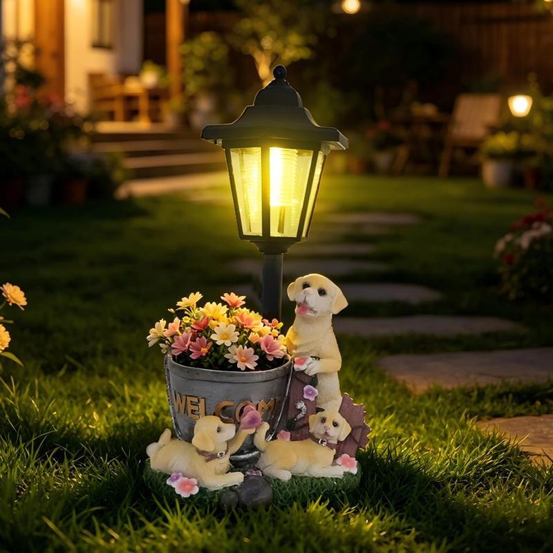 Estatua de maceta con diseño d - Outdoor Lighting And Landscape reseña y precio