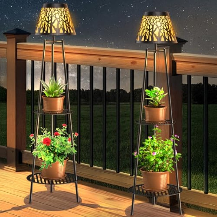 Paquete de 2 Lámparas Solares  - Outdoor Lighting Waterproof reseña y precio